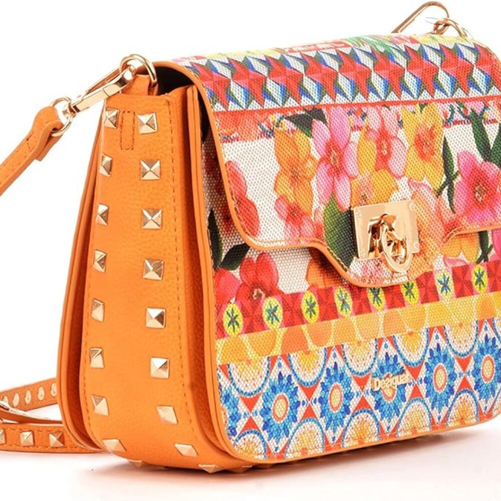 Desigual Multicolor Flower Shoulder Bag / Crossbody Bag